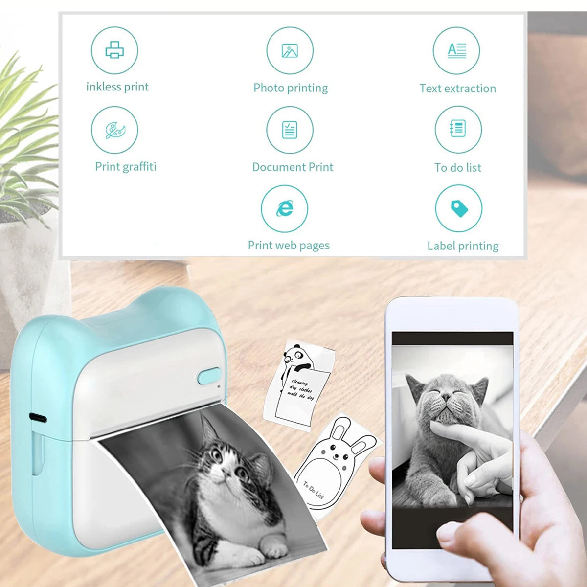 HavenPrint™ Mini Portable Thermal Printer