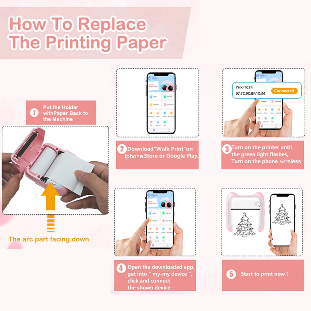 HavenPrint™ Mini Portable Thermal Printer