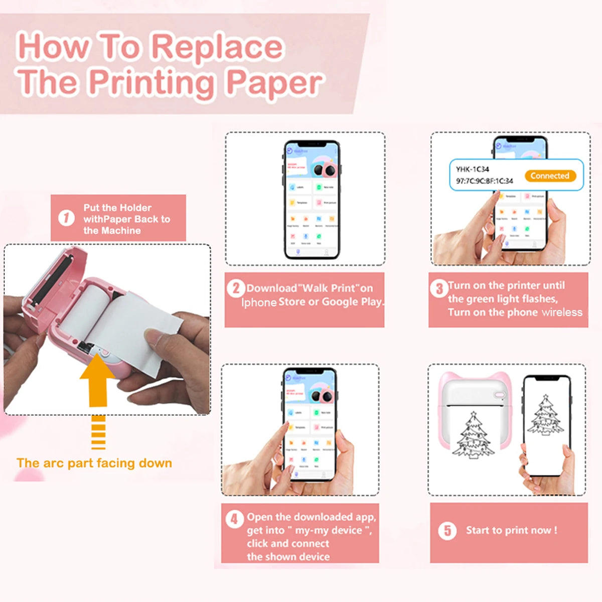 HavenPrint™ Mini Portable Thermal Printer