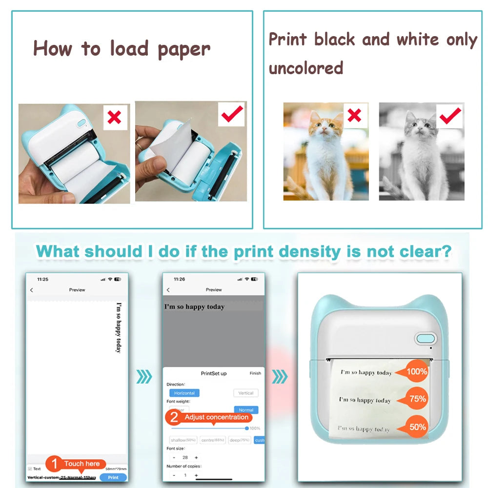HavenPrint™ Mini Portable Thermal Printer